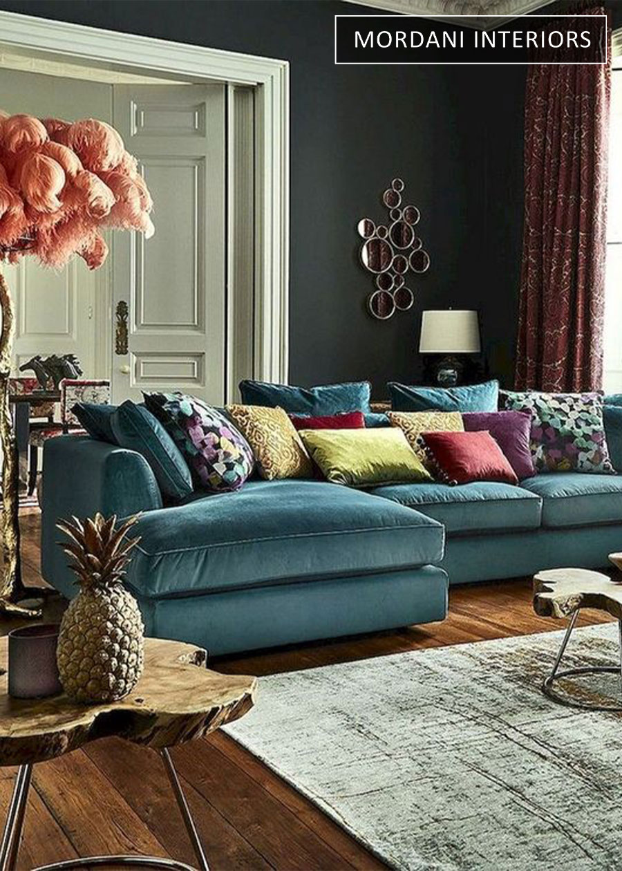 Sapphire Blue Velvet Upholstery Fabric